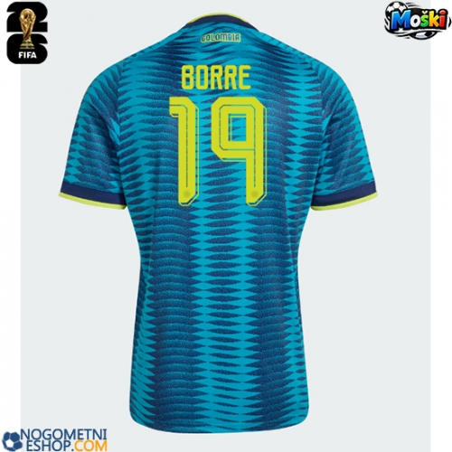 Moški Nogometni dresi Kolumbija Rafael Santos Borre #19 Gostujoči SP 2026 Kratek Rokav